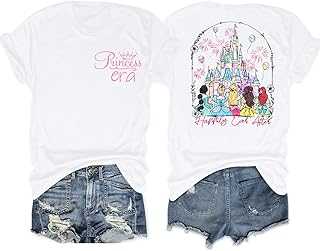 Magic Kingdom Shirts Castle T Shirts for Women Princess Castle Shirt Funny Vacation Trip Tee Casual Holiday Top