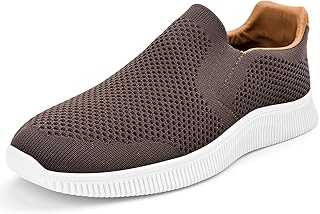 MrToNo Mens Slip on Trainers Casual Walking Shoes Lightweight Loafer Sneakers Comfortable Breathable Sport Shoes Running Gym Fitness Jogging