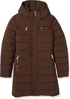 Tommy Hilfiger Women's Solid Puffer Untrimmed Hood Long Jacket