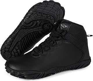 Barefoot Boots Womens Mens Snow Boots Winter Warm Waterproof Fur Lined Shoes Wide Toe Box Walking Boot