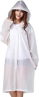 Bramble Clear Poncho Waterproof Adult, Festival-Ready Reusable Rain Ponchos for Women and Men, One-Size Raincoat for Sports Events, Hiking