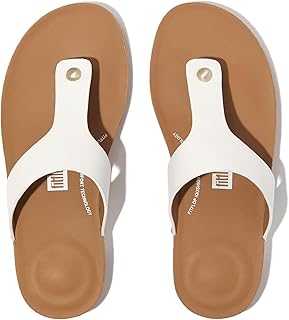 Women's Iqushion Leather Toe-Post Sandals