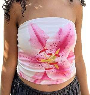 Print Sleeveless Backless Top with Chest Casual Top Shirt Party Women Glitter