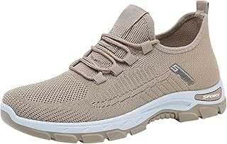 Womens Trainers UK Wide Fit Wedge Shoes Comfortable Arch Support Orthopedic Sneakers Lightweight Casual Low Top Lace Up Running Shoes Breathable Mesh Non Slip Cushion Walking Trainers