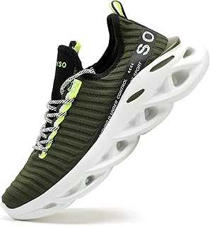 SANNAX Mens Running Shoes Lightweight Fashion Trainers Breathable Sports Sneakers Comfortable Casual Footwear for Man