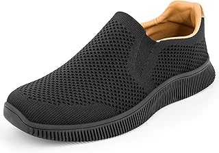 Mens Slip on Trainers Casual Walking Shoes Lightweight Loafer Sneakers Comfortable Breathable Sport Shoes Running Gym Fitness Jogging