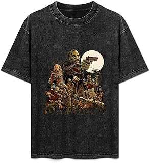 ERDANGJIA Day of The Dead Hoody George Romero 70S Retro Vintage Horror Movie Unisex T-Shirt Black Mens Top Tee