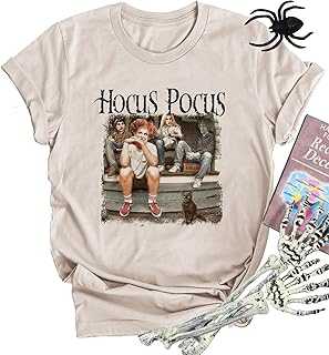 Halloween T Shirt Sanderson Sisters Bed and Breakfast Funny Letter Print Women Short Sleeve Graphic Tees Tops