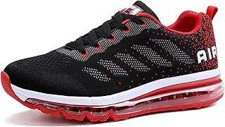 frysen Men Women Shock Absorbing Air Running Shoes Trainers for Multi Sport Athletic Jogging Fitness, Pink, UK Size