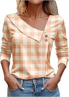 Lapel Pullover Ladies Short Sleeve Blouses Floral Printed Womens Shirts V Neck Button Up Womens Tops Long Sleeve Plus Size Tops for Women UK Tops for Women UK Clearance Work Tunic Women Hoodies