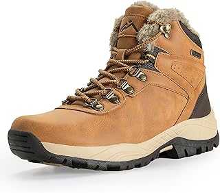 CC-Los Women's Winter Snow Boots Cozy Fur-Lined Water-Resistant Non-Slip Comfort Size 3.5-8.5