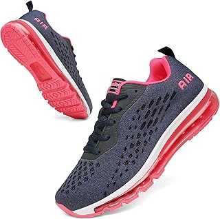 Women Men Running Shoes Sports Trainers Air Cushion Shock Absorbing Casual Walking Gym Jogging Fitness Athletic Sneakers