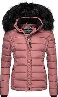 Navahoo Miamor Ladies’ Winter Puffer Jacket with Faux Fur Hood XS-XXL