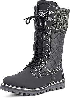 Polar Womens Snow Durable Outdoor Thermal Winter Warm Waterproof Mid Calf Boot