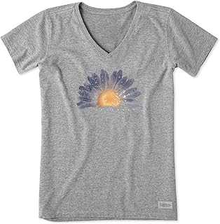 Life Is Good Women's Womens Crusher V-Neck T-Shirt Fashion-t-Shirts
