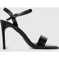 Schuh Croc Block Heel Sandal High Heels In Black