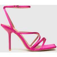 Schuh Sadie Strappy Satin Sandal High Heels In Pink
