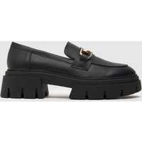 Schuh Lola Chunky Snaffle Loafer Flat Shoes In Black