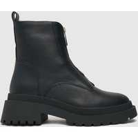 Schuh Abigail Front Zip Chunky Boots In Black
