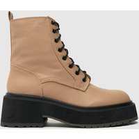 Shellys London Lace Up Boot Boots In Natural