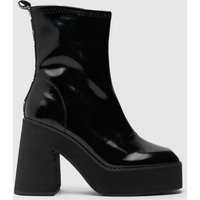 Shellys London Jupe Square Toe Boots In Black