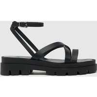 Schuh Tatum Chunky Strappy Sandals In Black