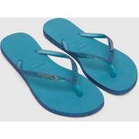 Havaianas Slim Sparkle Sandals In Blue