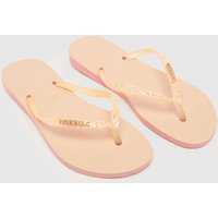 Havaianas Glitter Flourish Sandals In Pale Pink