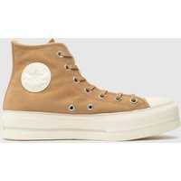 Converse Beige All Star Lift Cozy Trainers