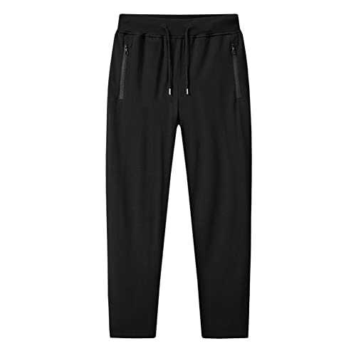 YOUCAI Tracksuit Bottoms Men with Zip Pockets,Lightweight Running Trousers Jogging Bottoms Work Trousers Casual Sports Pants