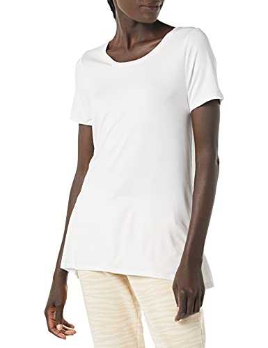 Amazon Essentials Women's Relaxed-Fit Short-Sleeved Scoopneck Swing T-Shirt (Available in Plus Size)