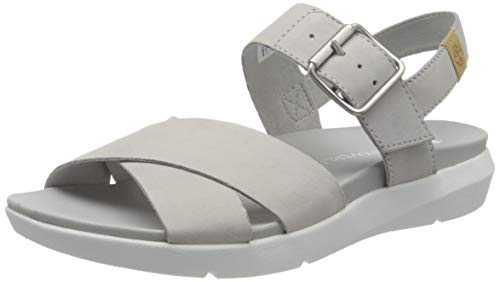 Timberland Wilesport Leather, Women's Ankle-Strap Ankle Strap Sandals, Light Grey Nubuck, 5 UK (38 EU)