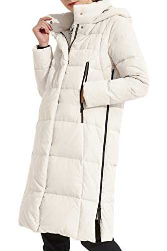 Orolay Women's Long Winter Downcoat Thickened Hooded Jacket