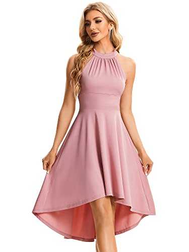 Ever-Pretty Women's Retro Vintage Hi-Low Swing Cocktail Homecoming Formal Wedding Guest Dress for Women EB01782