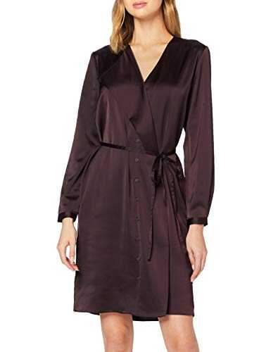 French Connection Women's TIRSA Front Drape Dress Business Casual, Decadence, XX-Small