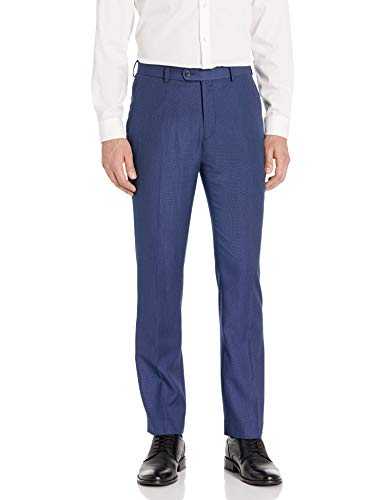 Perry Ellis Men's Slim Fit Blue Pin Dot Suit Separate Trouser Dress Pants