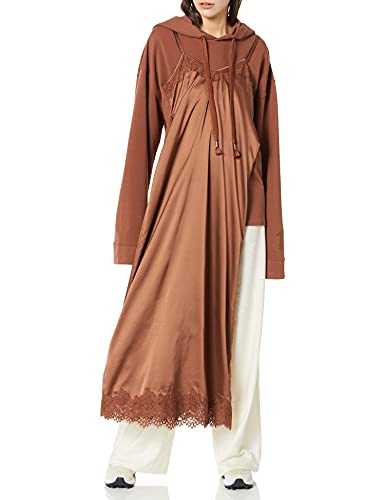 PUMA Women's Hoody with Slip Dress Casual, Friar Brown, X-Small