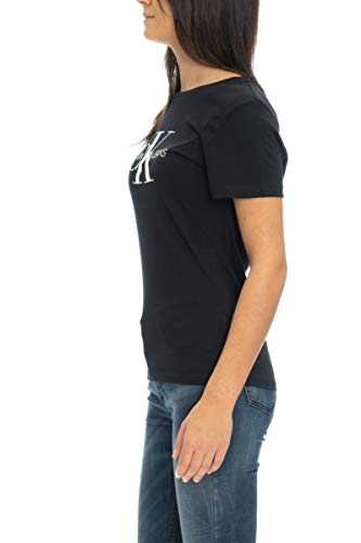 Calvin Klein Women's Core Monogram Logo Regular Fit Tee T-Shirt