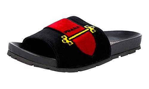 Prada Women's 1XX388 868 F0002 Multicoloured Leather Sandals UK 6.5 / EU 39.5 Nero