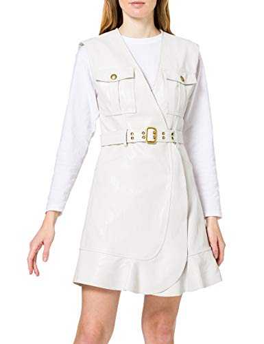 Pinko Women's ATTIVO Casual Dress, Z14_Bianco + Bianco, 12