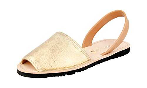 Prada Women's 1X739F Gold Leather Sandals UK 8 / EU 41