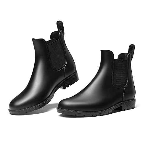 DREAM PAIRS Wellington Boots Women and Men Ankle Ladies Wellies Short Chelsea Booties Waterproof Rain Boots