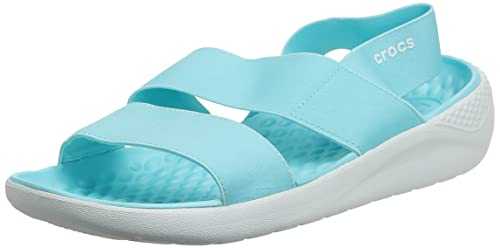 Crocs LiteRide Stretch Sandal Women, Women Heels Sandals, Blue (Ice Blue/Almost White 4kp), M7/W8 UK (41-42 EU)