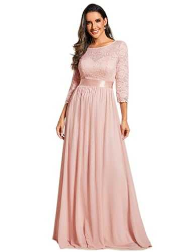 Ever-Pretty Women's Lace Long Sleeve Floor Length Evening Dress 08412