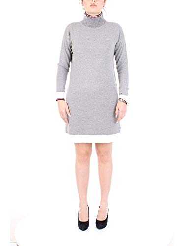 Tommy Hilfiger Women's Hadria Turtle-nk SWTR Dress, Grey (Medium Grey HTR Multi 0cs), X-Small