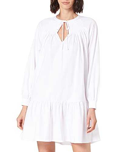 BOSS Women's C_Eleani Blouse Dress, White100, M