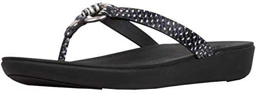 Women's Hoopla Sandal, Black/Snake
