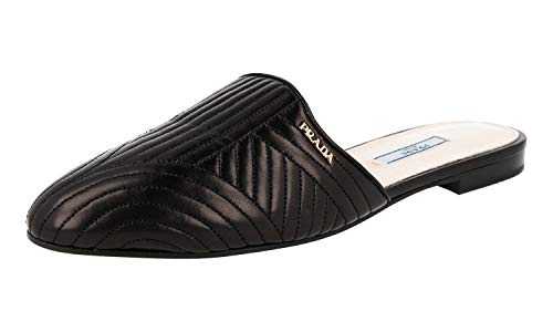 Prada Women's 1S6801 Black Leather Sandals UK 7.5 / EU 40.5