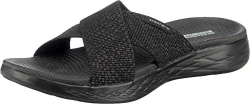 Skechers ON-THE-GO 600, Women's Heels Sandals, Black (Black Textile Bbk), 6 UK (39 EU)