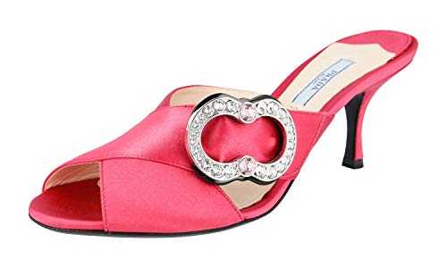 Prada Women's 1XX370 3S4 F0505 Pink Satin Sandals UK 6 / EU 39